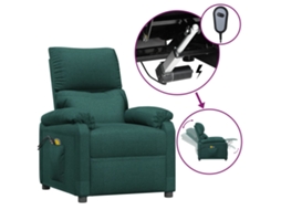 Electric Massage Chair, Electric Massage Chairs Vidaxl Verde Tecido