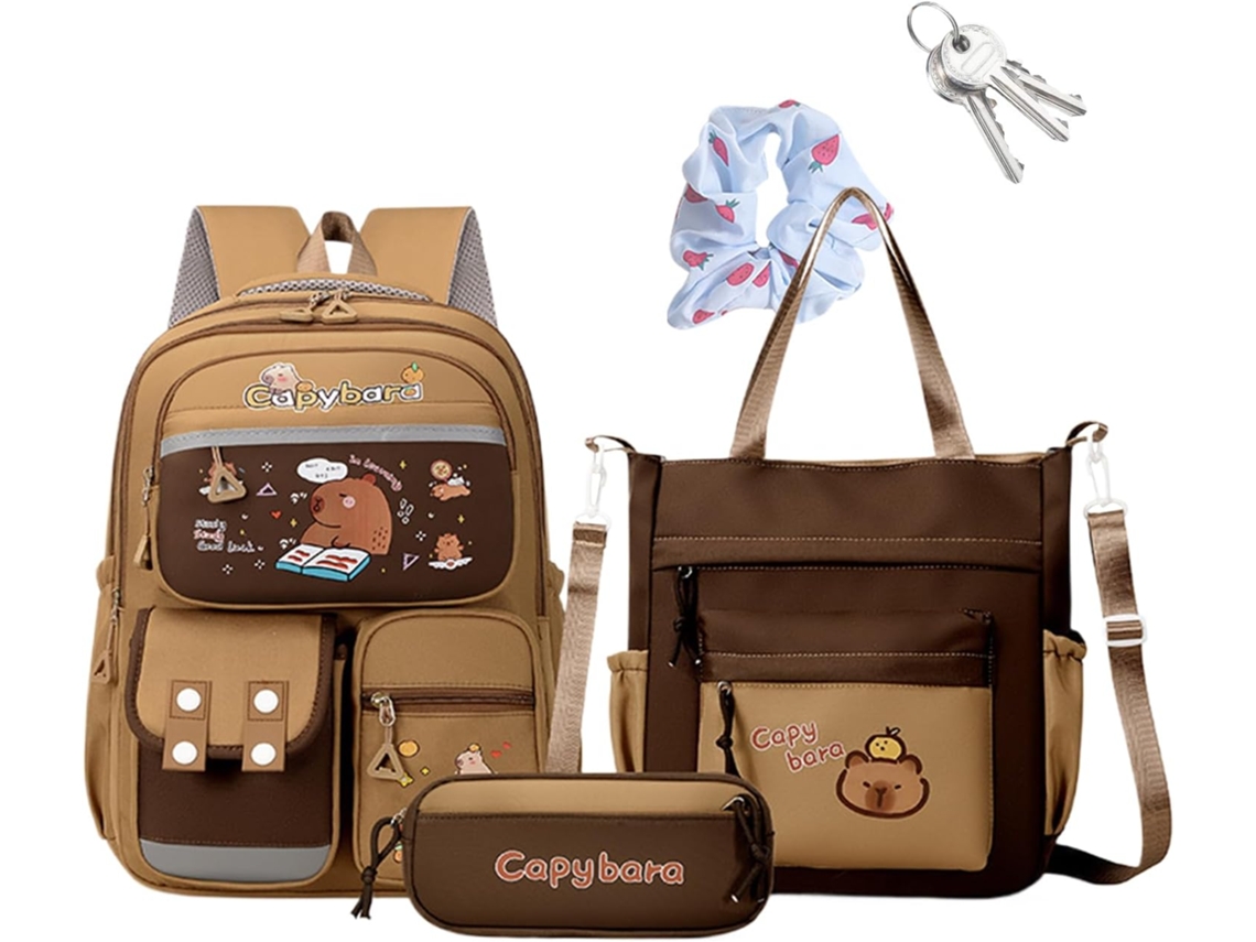 Mochilas Estilosas Para A Escola Mochila Escolar Fofa Com Faixa Refletora | Estojo, Material Escol Gokoco
