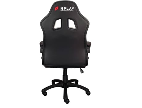 Cadeira Gaming NPLAY Rule 2.0 (Até 130 kg - Elevador a Gás Classe 4 - Preto e Vermelho)