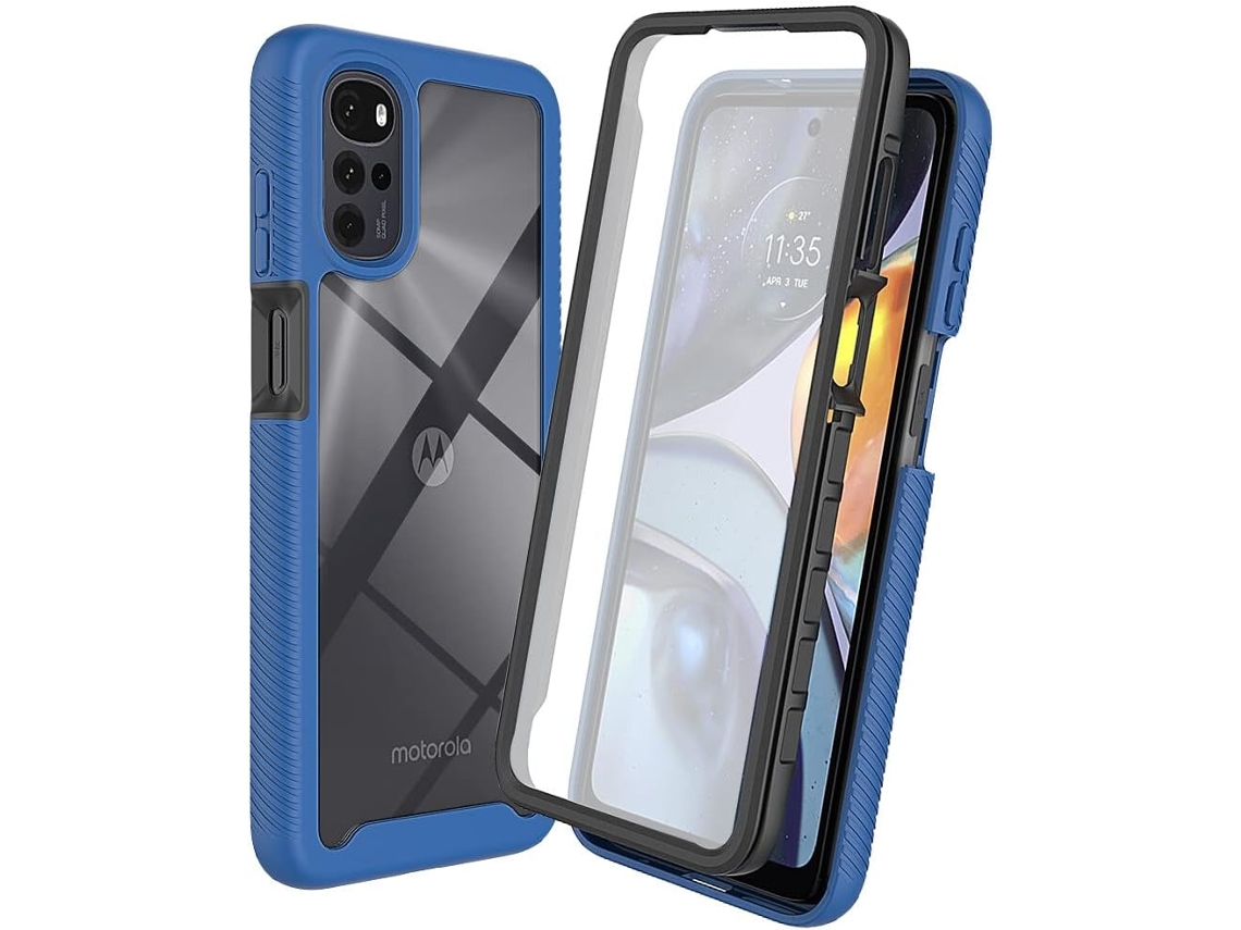 Película de Ecrã Proteção Integrado Traseira para Motorola Moto G22 HONGWE. Pele Sintética Transparente