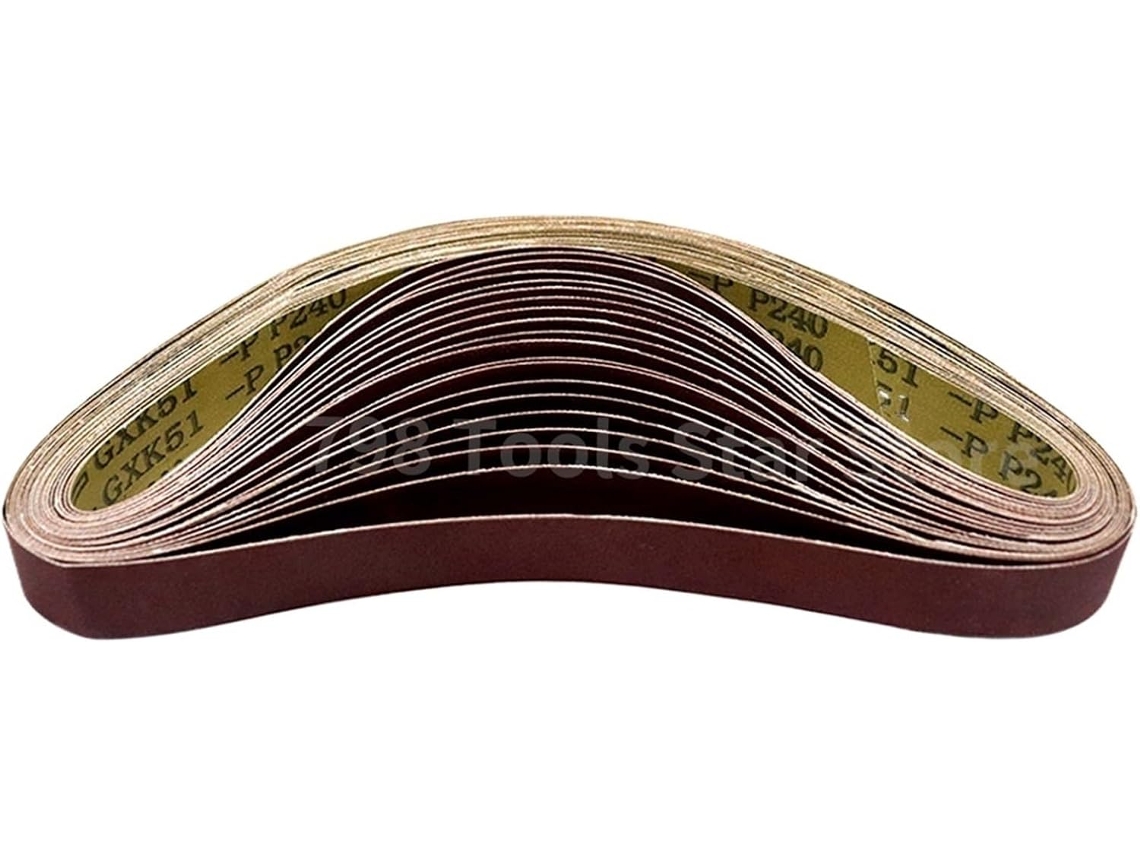 20 Unidades De Lixa Cinta 25x762mm Para Polimento Metal E Madeira, Lixa De Cinta Abrasiva 1x 30, Grão P40-1000, Banda
