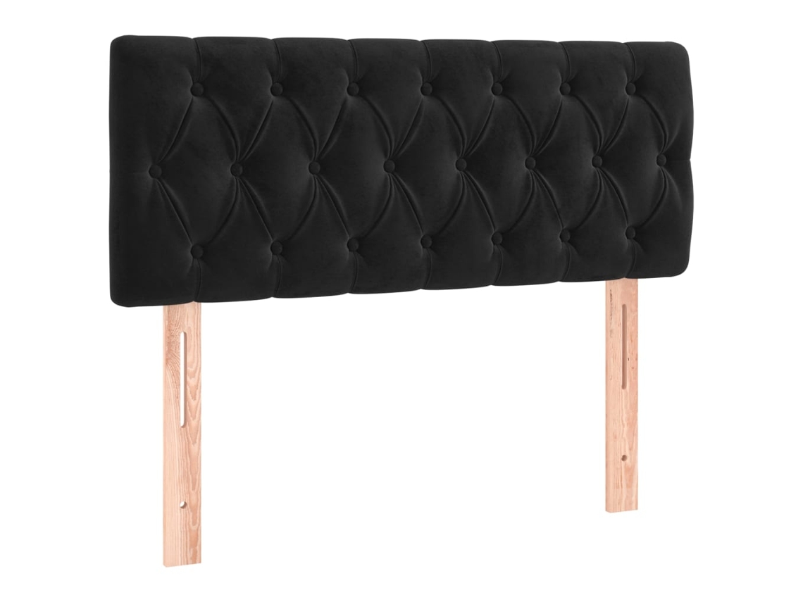 Cabeceira de Cama Veludo 100x7x78/88 Cm Preto MAISON EXCLUSIVE