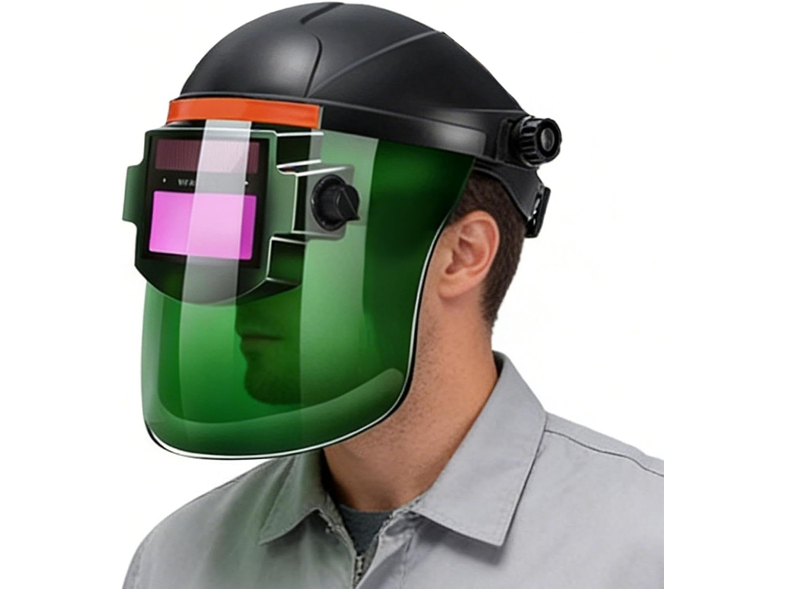 Capacete De Soldagem Com Escurecimento Automático E Proteção Facial Automática.