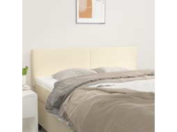 Vidaxl Cabeceiras Creme 144x5x78/88 Cm Couro Artificial