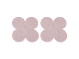 Laxiscreed Almofadas De Feltro Redondas De 4cm Para Proteção De Pernas De Mesa E Cadeira, Autoadesivas, Bege, Conjunto Com 8 Peças