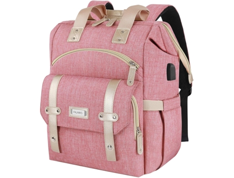 Mochila para laptop para mulheres, mochila de trabalho antirroubo para laptop de 15,6, porta de carregamento USB de grande abertura