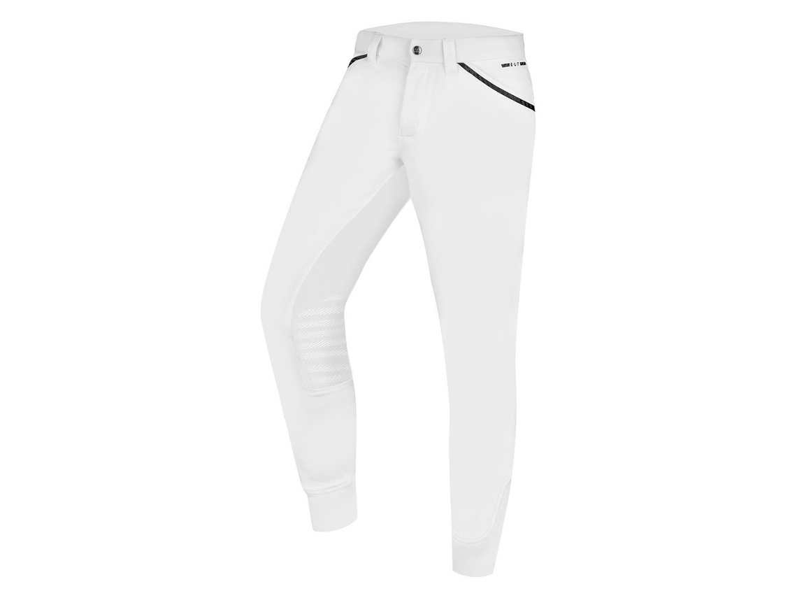 E.L.T. Calça de Montar com Reforço de Joelho de Silicone Mailo Branco 52E.L.T.