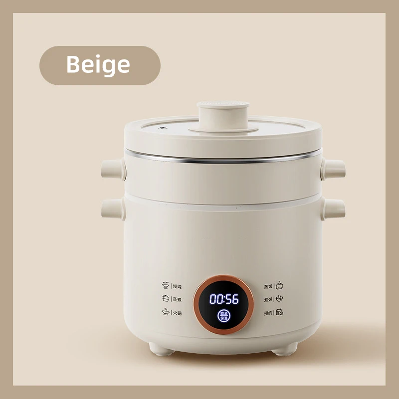 (marrom Claro) Panela Elétrica De Arroz 2.0l Mini Panela Elétrica De Arroz Multifuncional Para Bento
