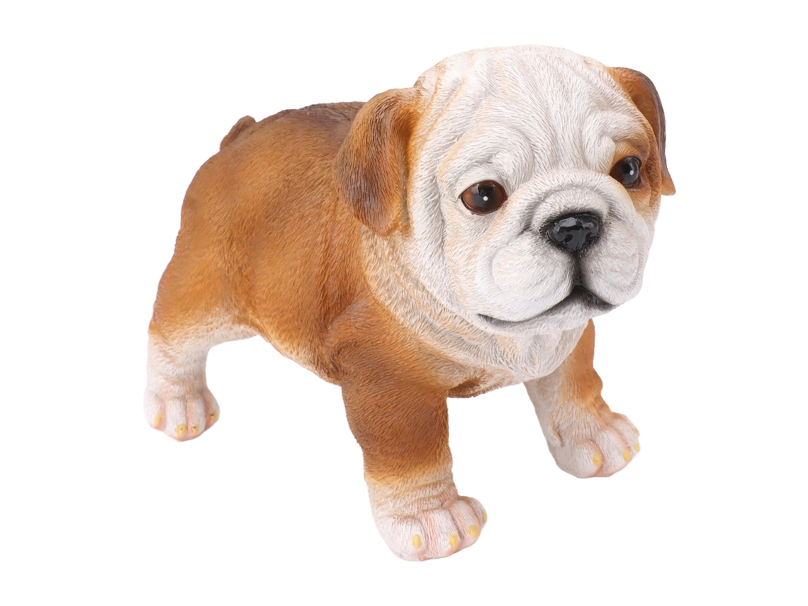 Estátua De Filhote De Bulldog Inglês Para Decoração