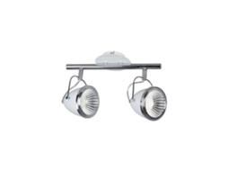 Lâmpada de Teto Oliver Incl. 2Xgu10 Led 5,5W Branco/Chrome