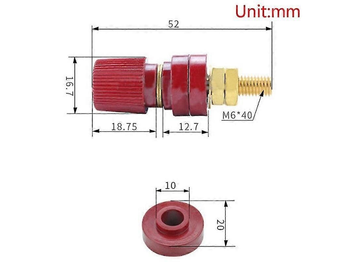 Conector De Terminal Para Bateria Automotiva, 5/16 Polegadas-zscy