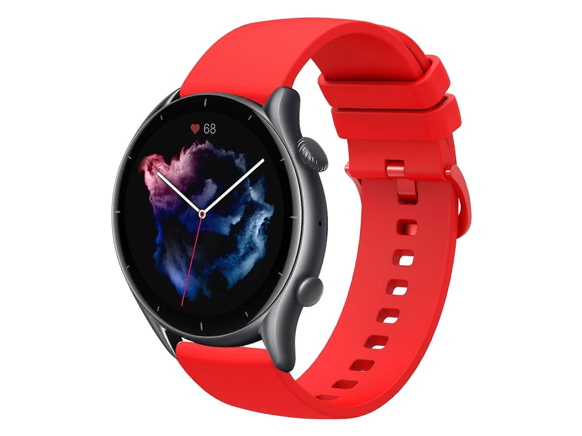 Pulseira De Silicone Macio De Cor Sólida De 22 Mm Para Amazfit Gtr 3