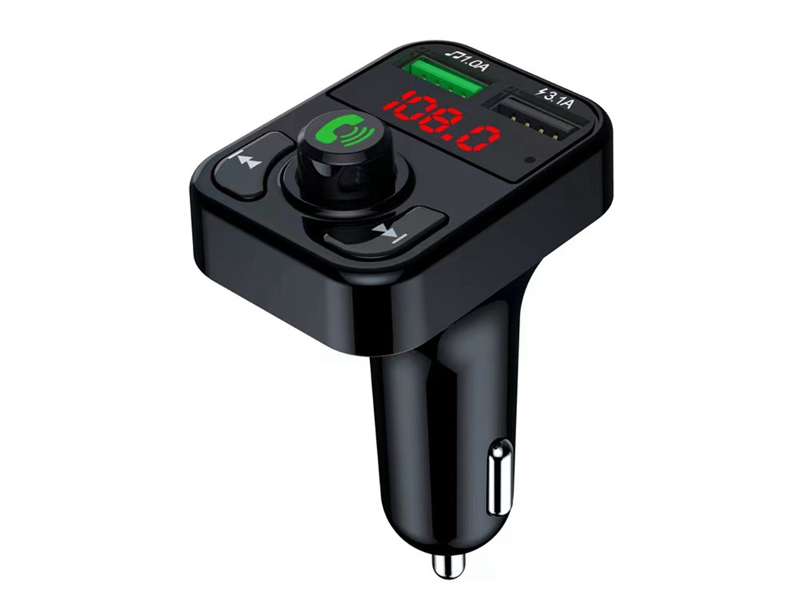 Transmissor Fm Bluetooth Veicular, Preto
