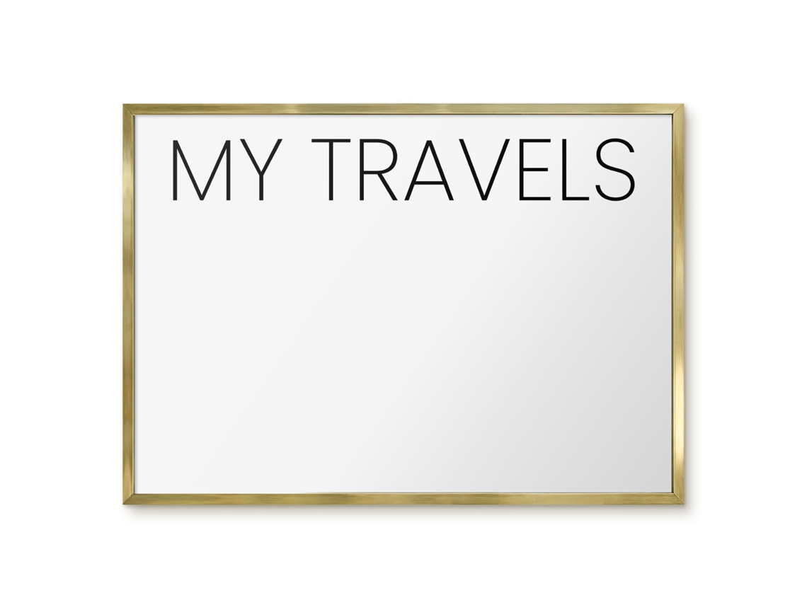 Magnetic Wall Board My Travels For The Office Espelharte (70x50 Cm)