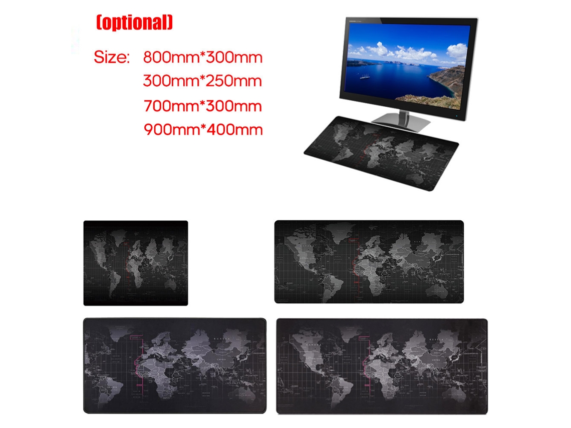 Mouse Pad Tapete De Mesa Extra Grande Macio Antiaderente Estendido Não Deslizante Para Pc E Laptop