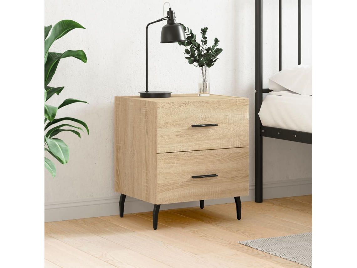 Vidaxl Mesa Cabeceira 40x35x47,5 Cm Derivados Madeira Carvalho Sonoma