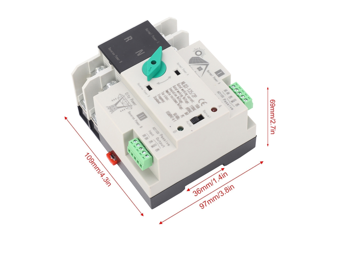 Chave De Transferência Automática Dual 2p 110v 100a