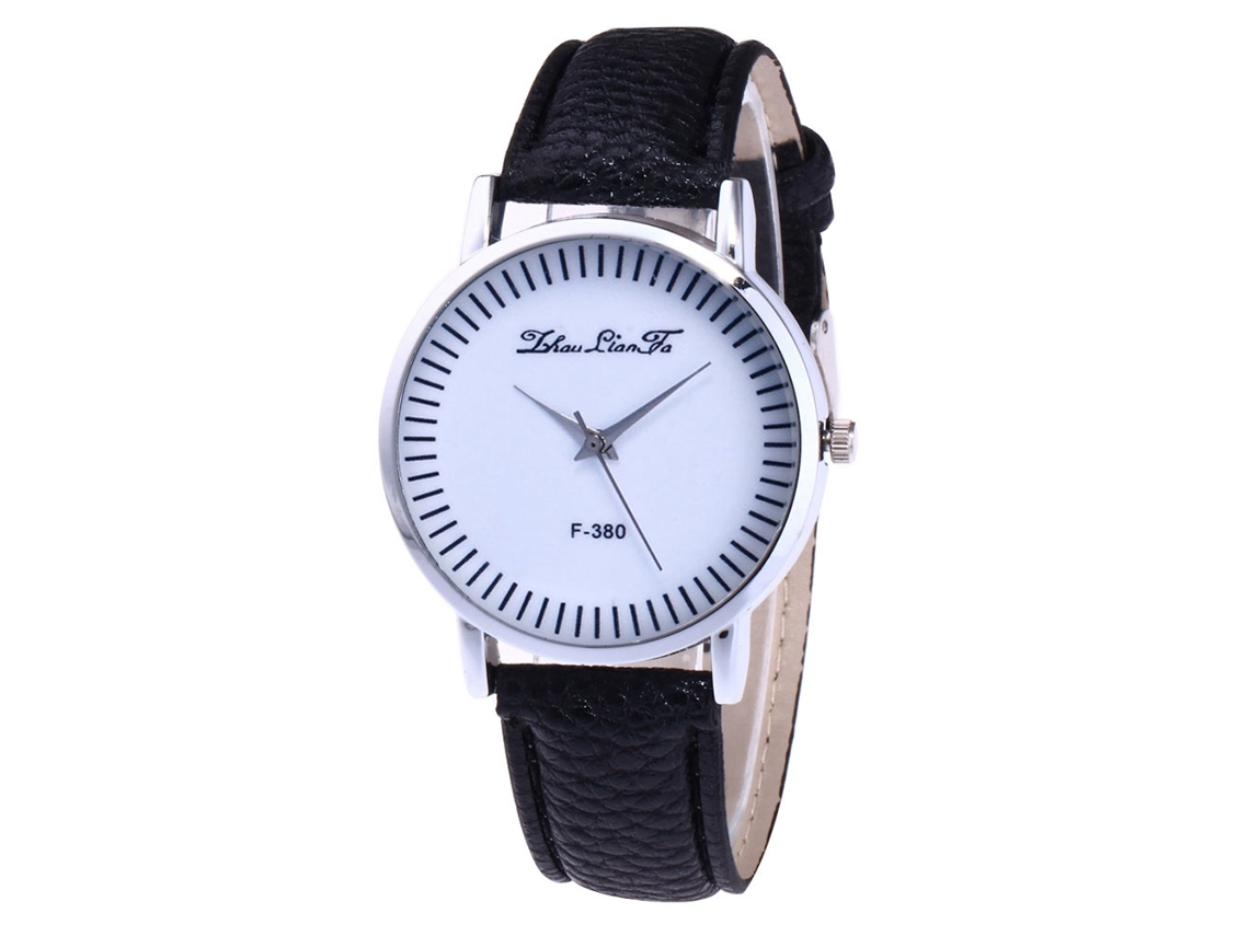 Reloj De Pulsera Para Mujer Zhoulianfa F380-a Negro Movimiento De Cuarzo