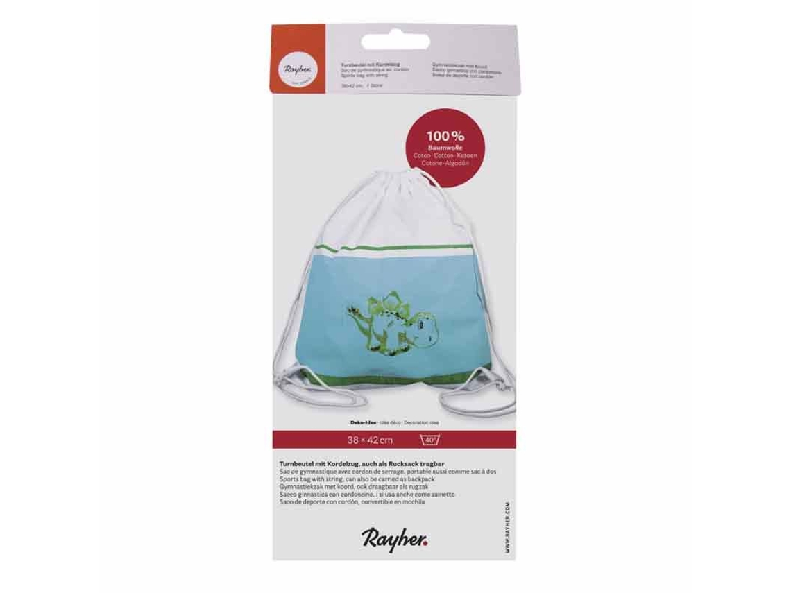 Bolsa de Ginástica com Cordão 42 X 38 Cm Branca Rayher