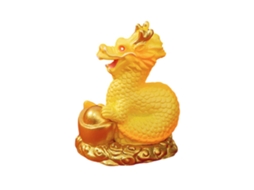 Ornamento de Dragão de Ano Novo com Dragão Chinês e Ingot de Ouro LAXISCREED