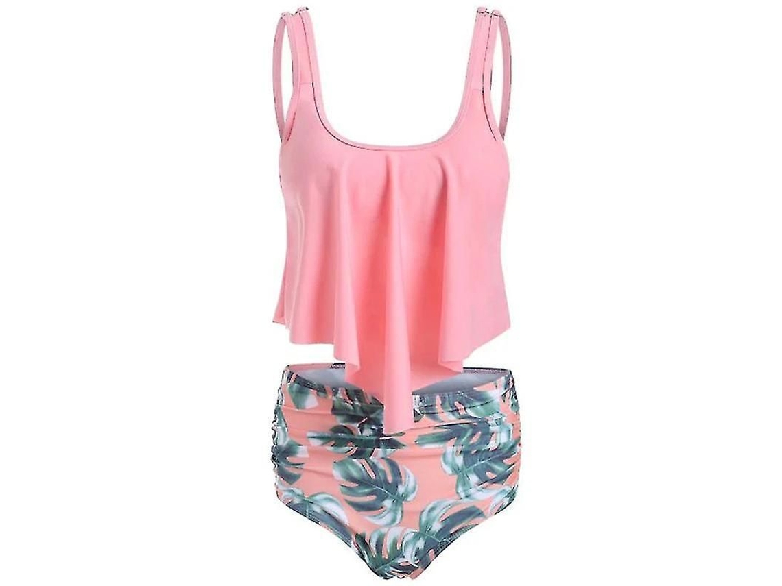 Traje de bikini Fasst, color sólido, triangular, con copas removibles