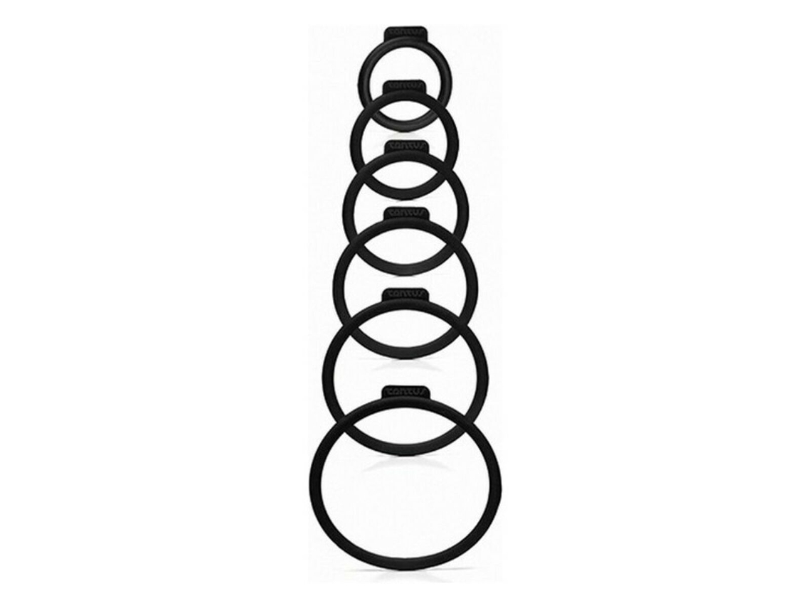 Anéis Penianos Tantus Preto 6 Pcs