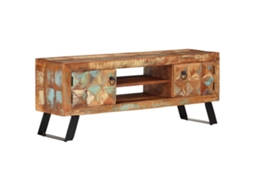 Vidaxl Móvel De Tv 112x30x45 Cm Madeira Recuperada Maciça