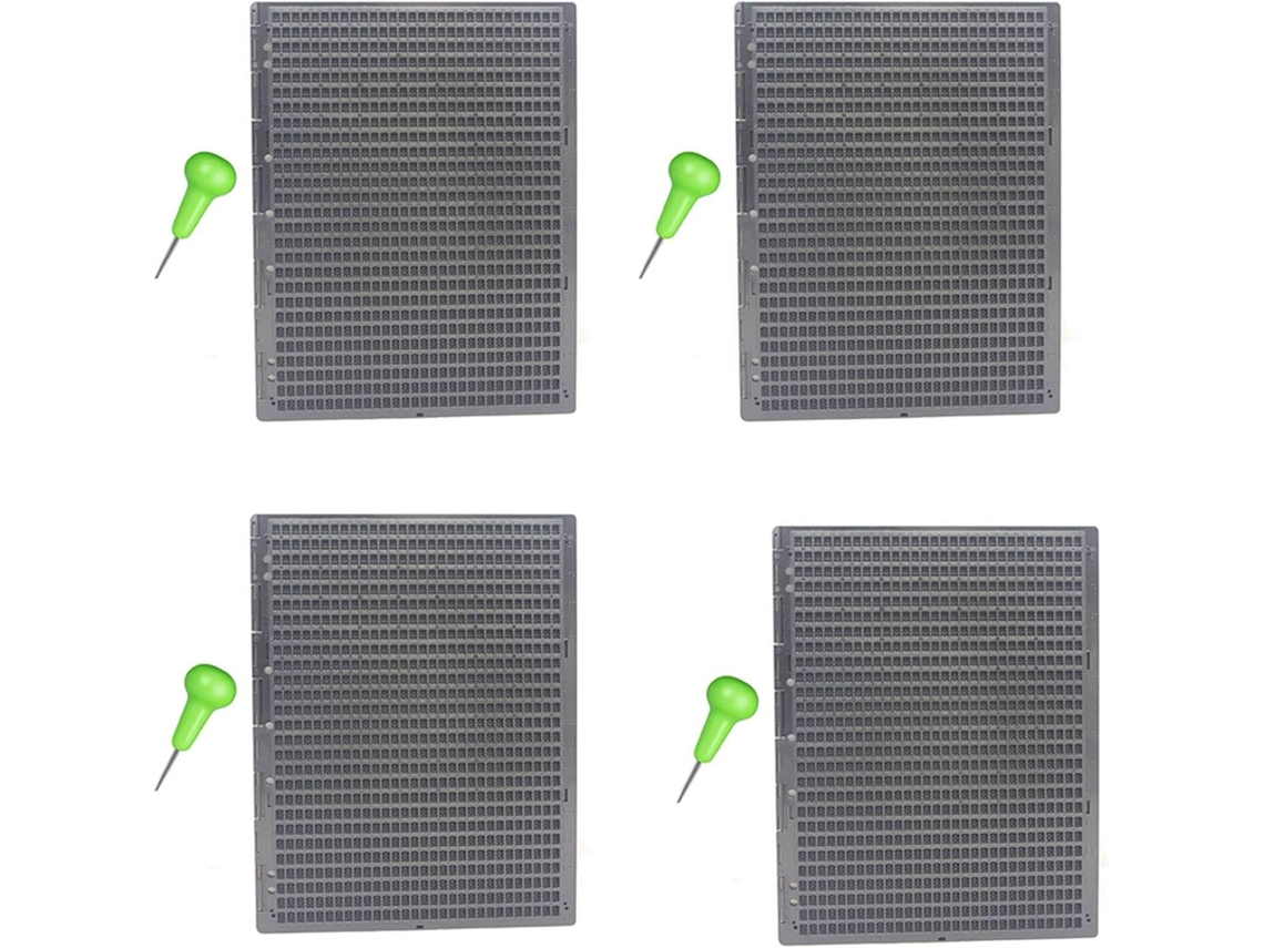 Prancheta de Escrita Braille Portátil de Plástico com 4 X 27 Linhas e 30 Grades SFUSHOS