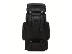 Mochila De Caminhada Dobrável Com Cordão, Em Poliéster, Preta (não Inclusa)., Para Caminhadas, Viagens E Atividades Ao Ar Livre