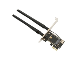 Adaptador HURRISE Ngff M.2 para Pcie Placa de Rede com Fio Ngff para Pcie com Antena