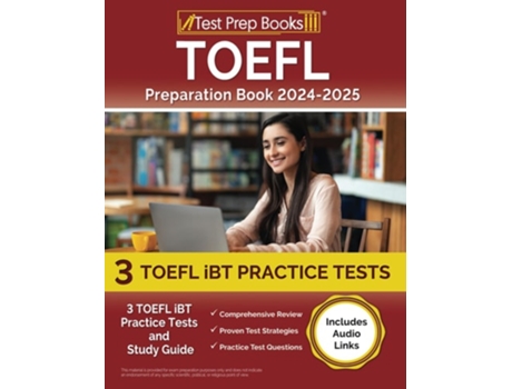 Livro TOEFL Preparation Book 2024-2025 de Joshua Rueda (Inglês)