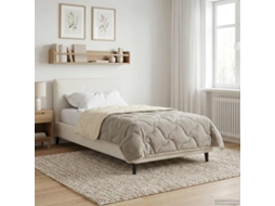 Vidaxl Duvet De Ano Inteiro Colchonete Creme 155 X 220 Cm