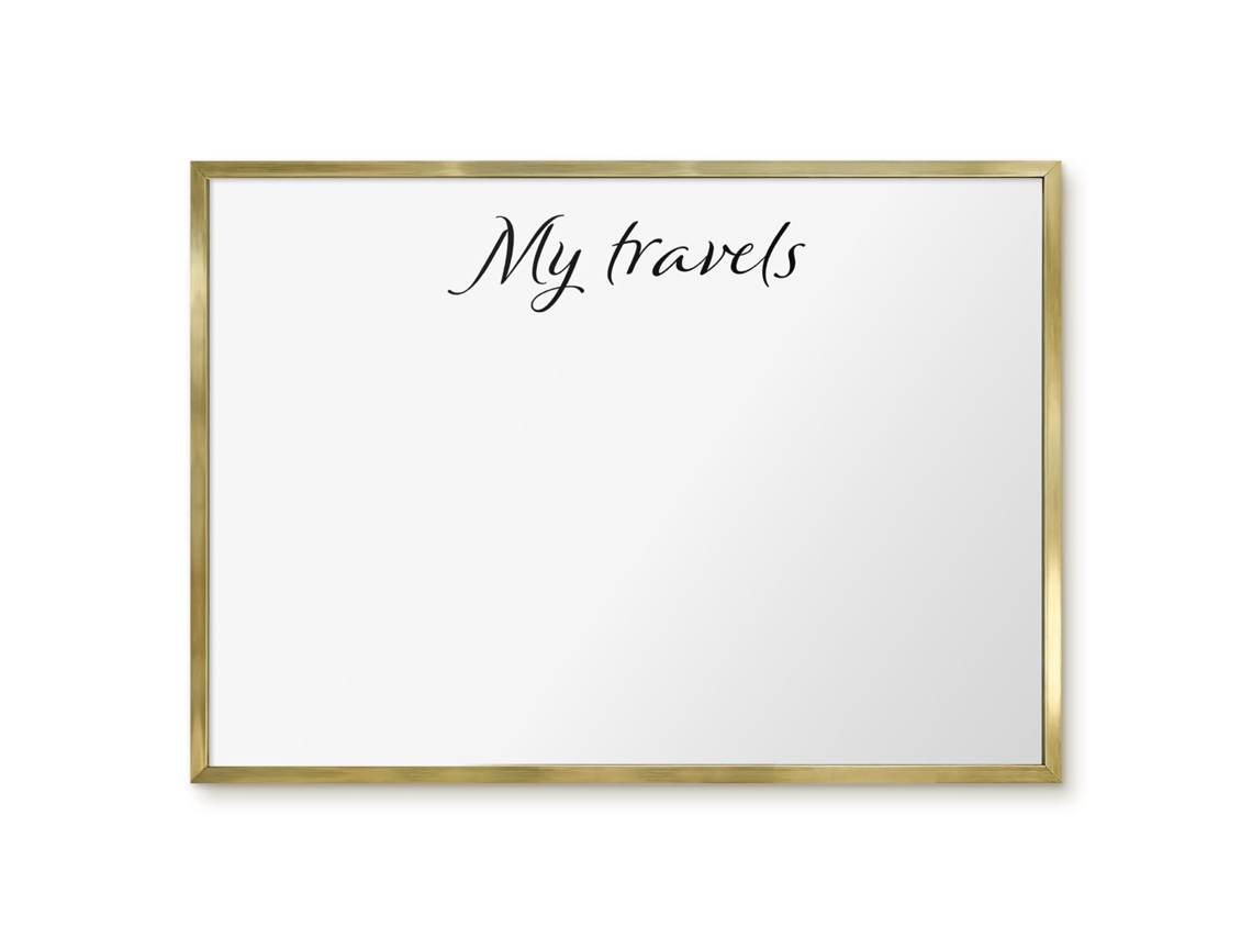 Magnetic Glass Board My Travels For The Hall Espelharte (70x50 Cm)