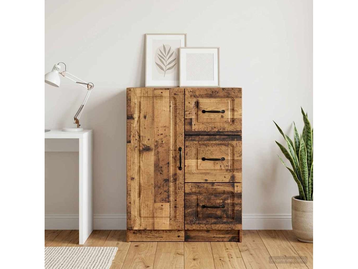 Vidaxl Buffet Madeira Antiga 66 X 34,5 X 87 Cm Derivados De Madeira