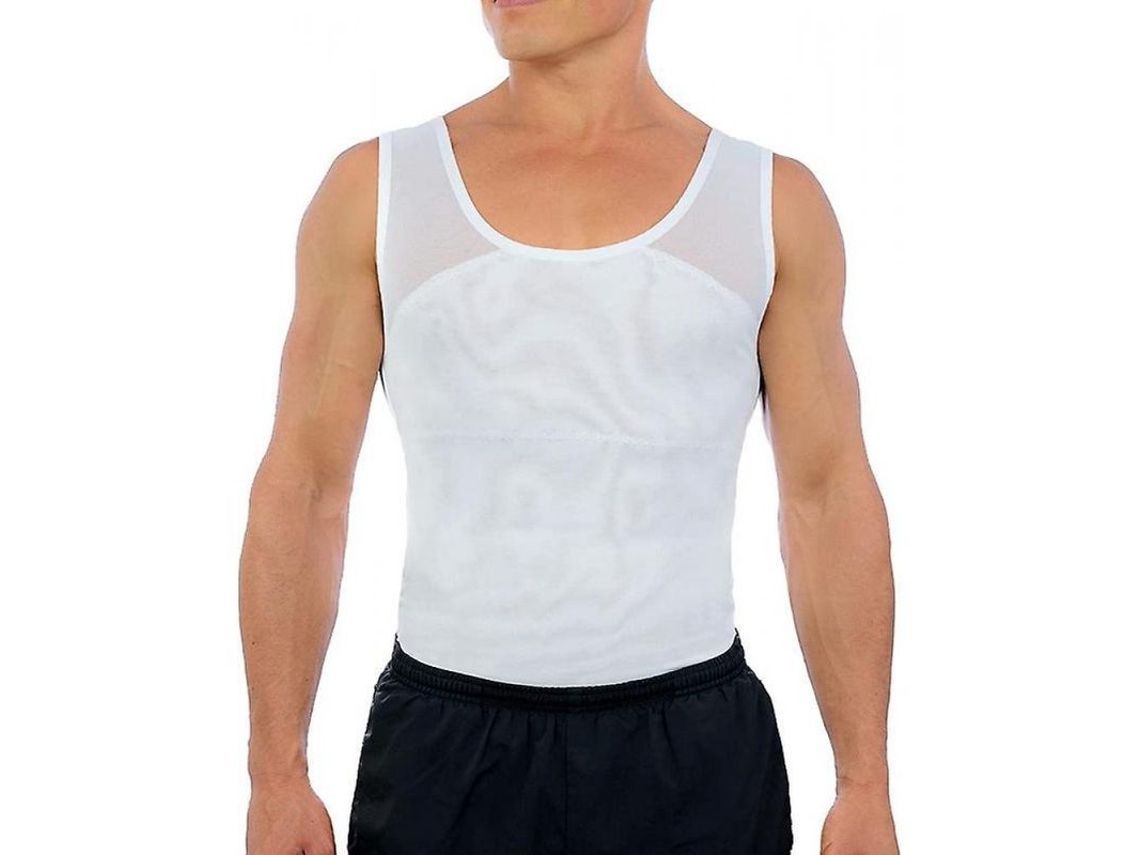 2026-camisa De Compresión Para Hombre Para Ocultar Ginecomastia Traje Moldeador Nrm Xl Branco
