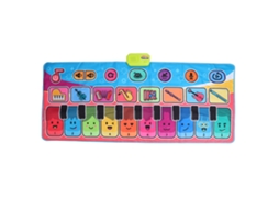 Walshlxq colchón Piano Musical Plegable para Niños Con 10 Teclas Educativo Portátil Tapete de Baile