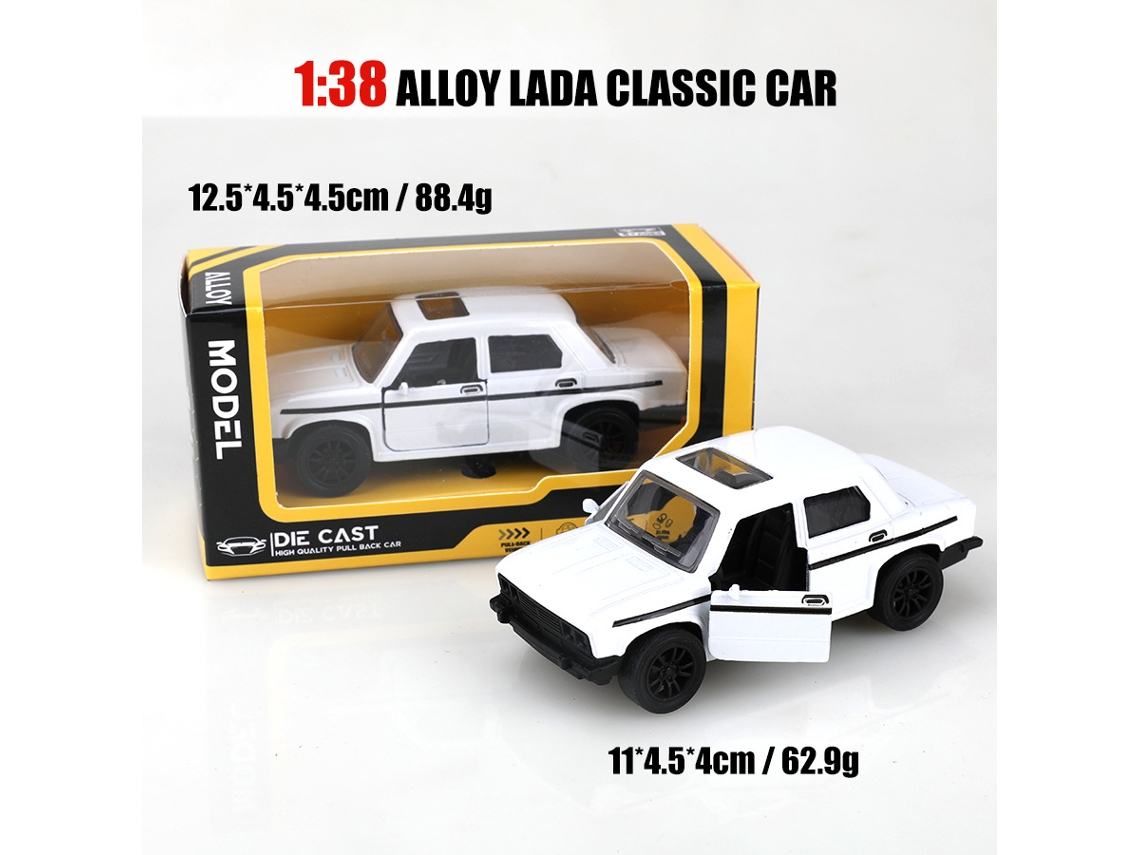 Miniatura de Carro em Escala 1/38, Modelo de Carro Clássico, Brinquedo Infantil. MDUG