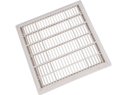 Ralo Quadrado Branco de 9 Polegadas para Fundo de Piscina