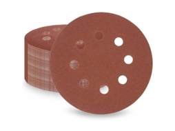 50 peças de lixa de 125 mm, 5 polegadas e 8 furos para lixamento excêntrico e todas as ferramentas oscilantes (2000 x 50 peças)