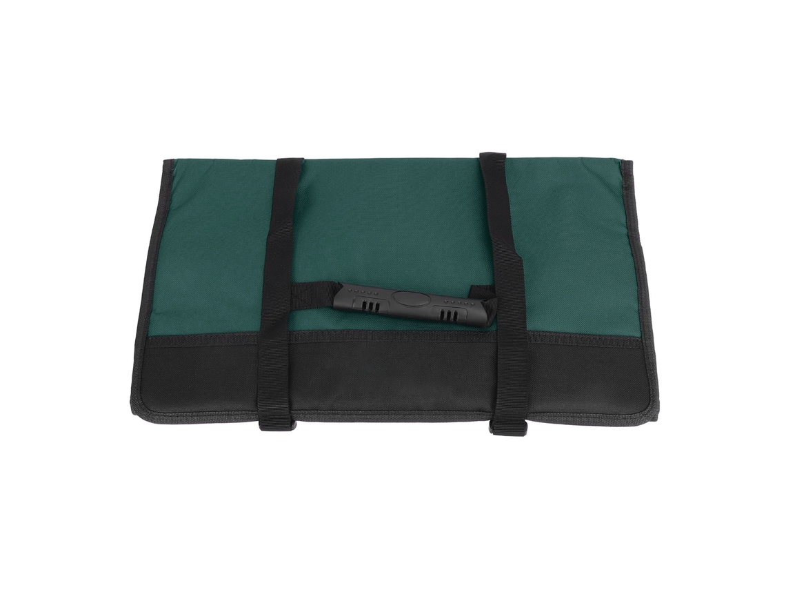 Bolsa De Ferramentas Rolável Com Múltiplos Bolsos Capacidade Grande Têxtil Oxford Resistente Para Eletricista Verde