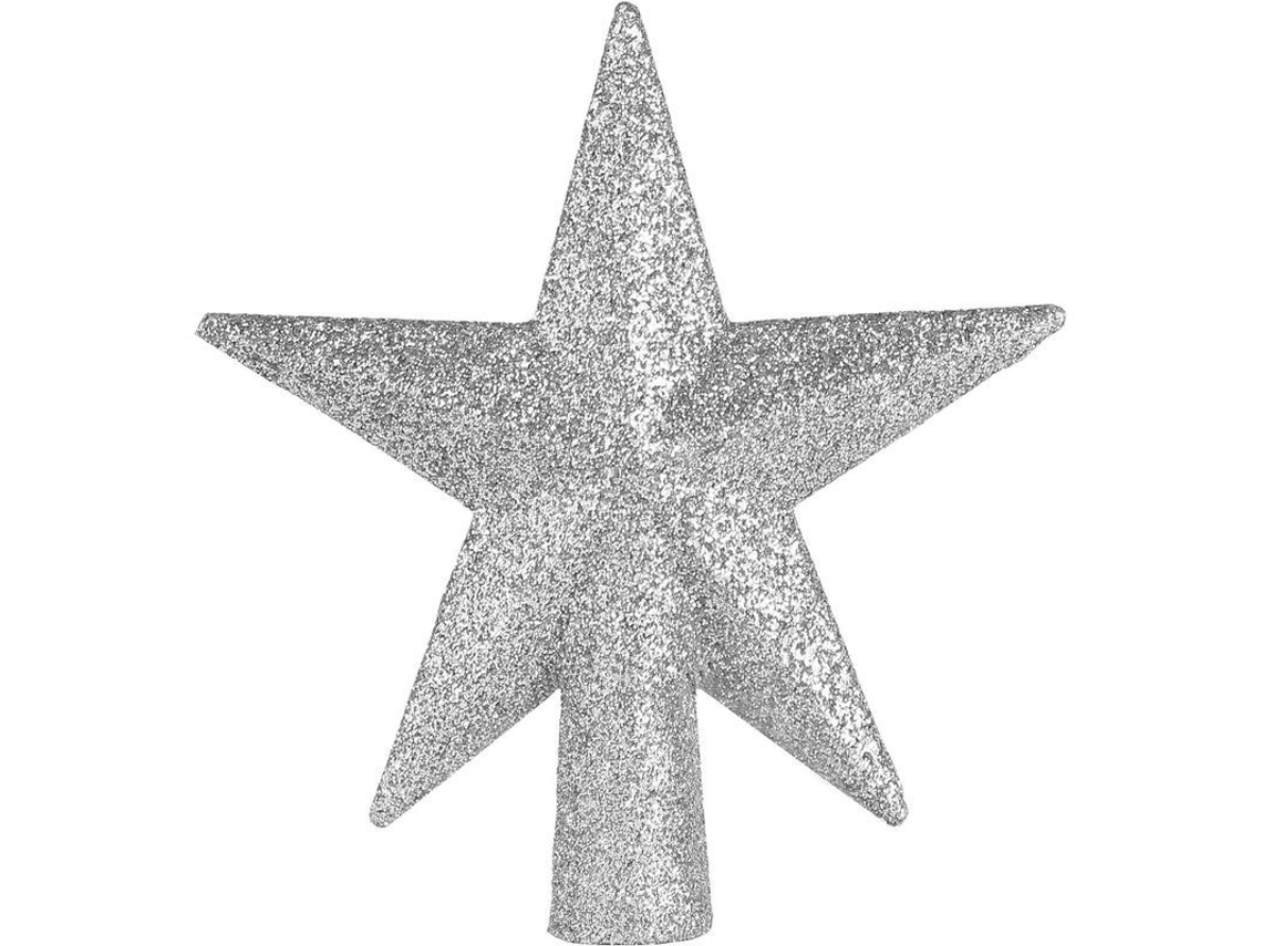 Cúspide De Árbol De Navidad Estrella Dorada Con Purpurina 2025, Decoración Navideña Para Árboles Temáticos Pequeños