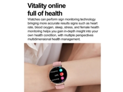 Smartwatch Feminino com Chamadas Bluetooth Tela Amoled de 1 32 Polegadas Vários Modos Esportivos e Design Moderno Rosa YEMAESRE