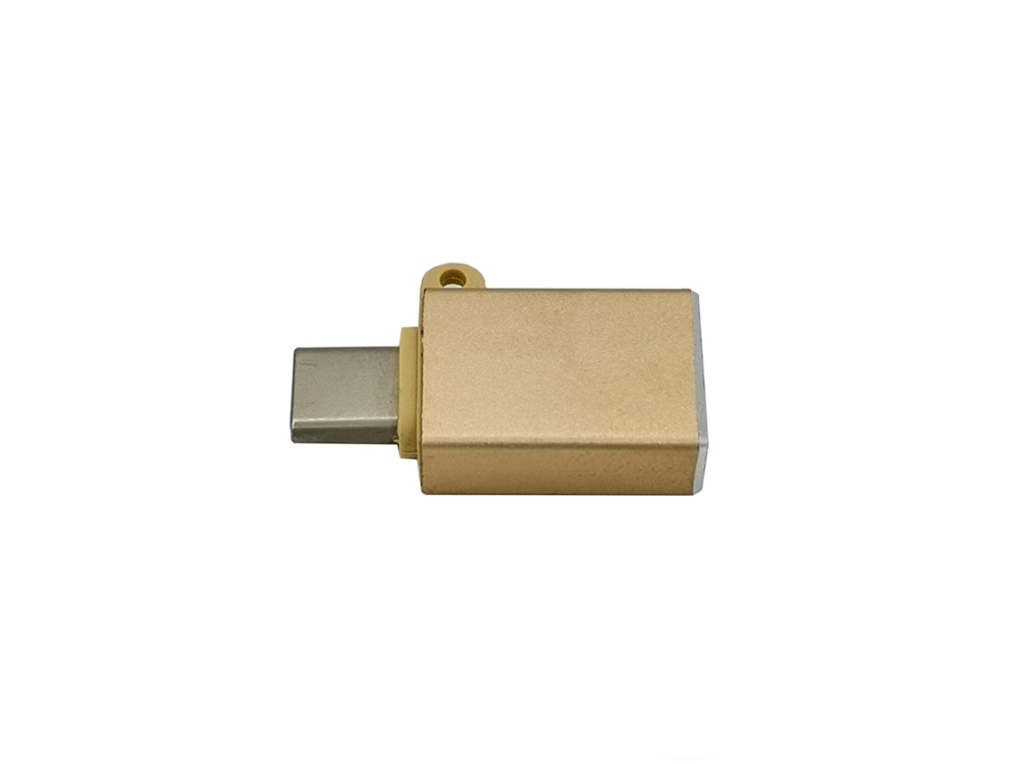 Adaptador Usb 2.0 para Usb 3.1 Type C, Bege, 3x1,5 Cm AOZORZ