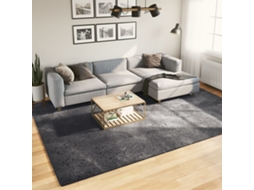 Vidaxl Tapete Pelo Curto Macio E Lavável Huarte 240x340 Cm Antracite