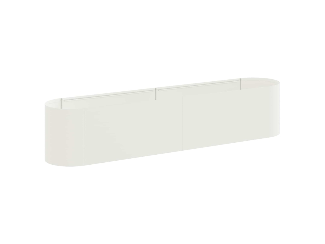 Vidaxl Cama De Jardim Elevada Branco 200 X 40 X 40 Cm