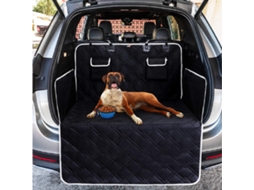 Protetor universal bagageira para cães. Impermeável e antiderrapante. 185x103 cm, 2 bolsos grandes. Preto.