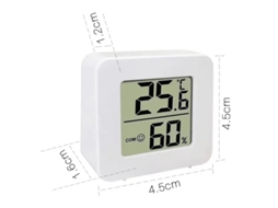 Mini Termômetro E Higrômetro Digital Lcd Com Sensor Para Medir Temperatura E Umidade Internas E Estações Meteorológicas.
