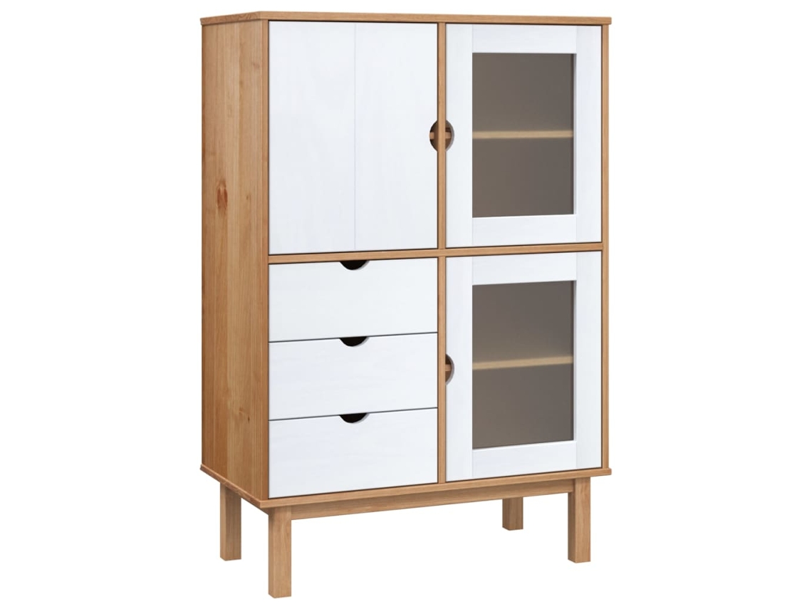 Highboard, Highboards Vidaxl Branco Madeira De Pinho (n/a)