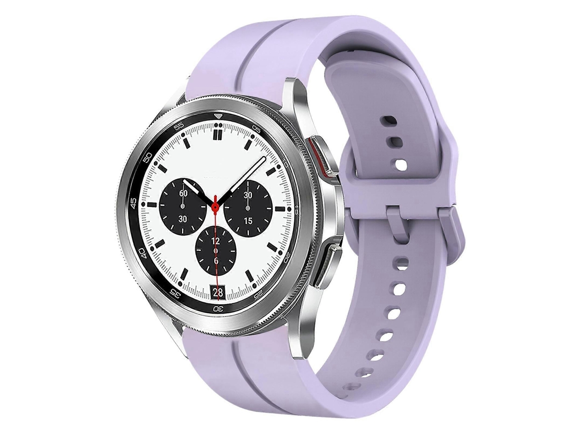 Pulseira De Silicone Com Laço De 20 Mm Para Samsung Galaxy Watch 4 Classic 42 Mm