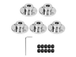 5pçs Acoplamento De Flange Conexão Aço C45 8mm Id Modelo Acessório Para Transmissão Motor Eixo